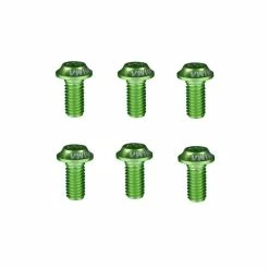 Ashima, Aluschrauben, M5x10, T20, Alu 7075, 6er Set Grün