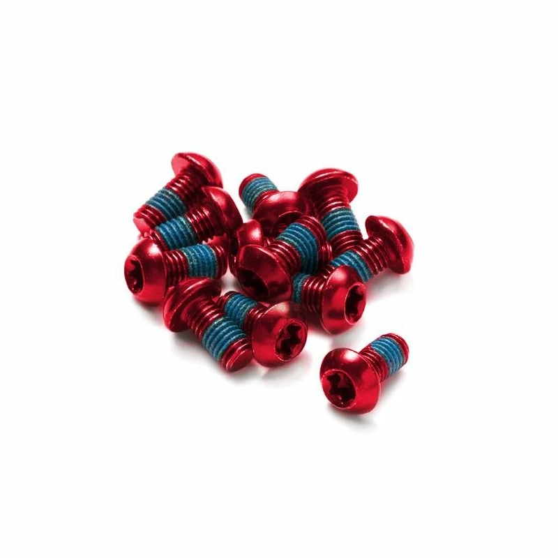 Reverse, Schrauben Für Bremsscheibe 6-loch, 12x Schraube M5x10, T25, ROT