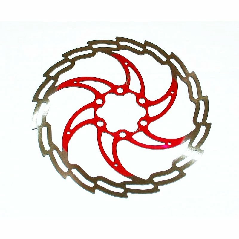 XLC, Bremsscheibe Superlight, 115g, 6-loch, 180mm, ROT